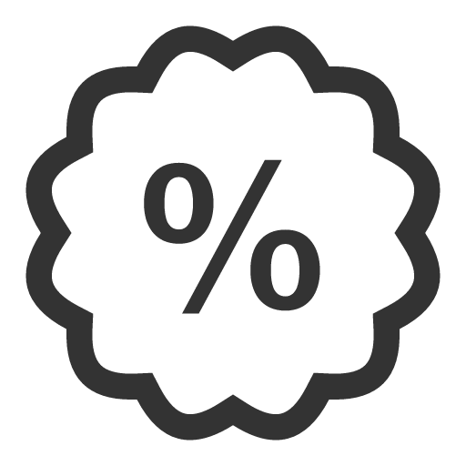 Discount - line type Icon