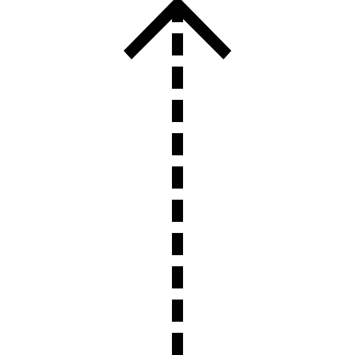 arrows_slim_up_dashed Icon
