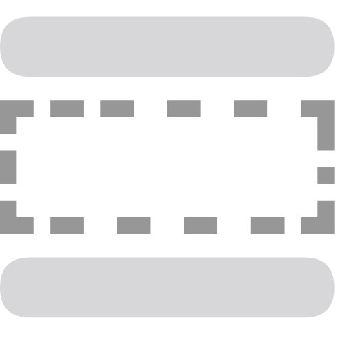 Split placeholder_auxiliary blank_unselected Icon