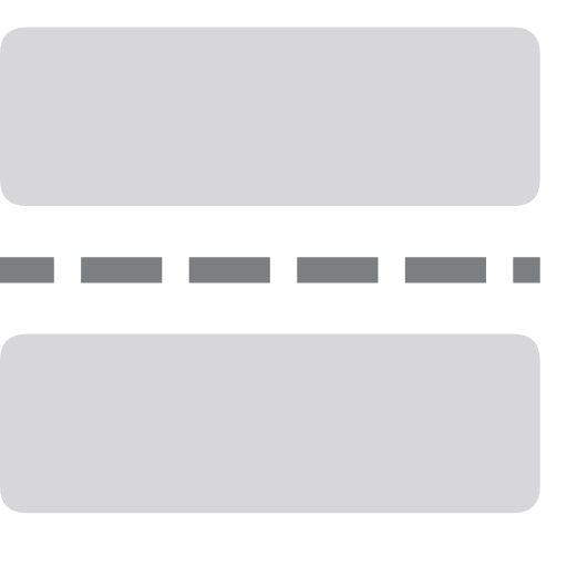 Split placeholder_auxiliary line_unselected Icon