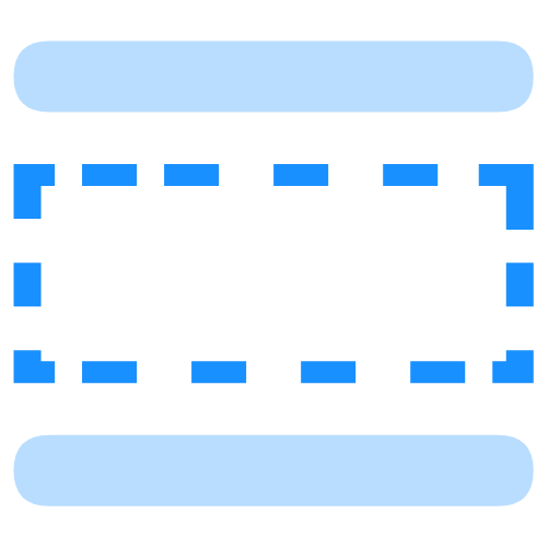 Split placeholder_auxiliary blank_selected Icon