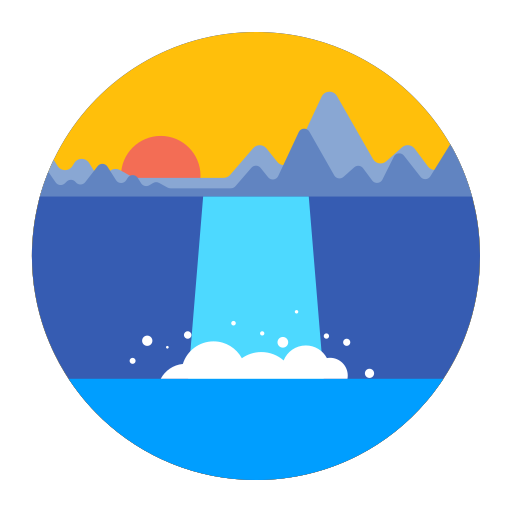 Surface waterfall Icon