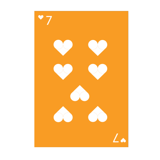 Poker hearts 7 Icon