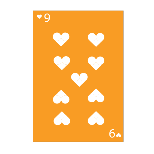 Poker hearts 9 Icon