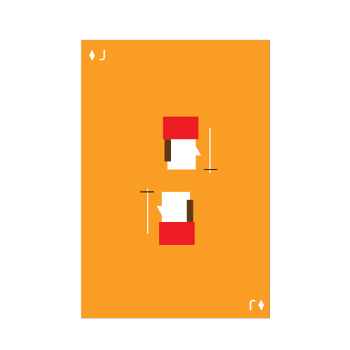 Square poker J Icon