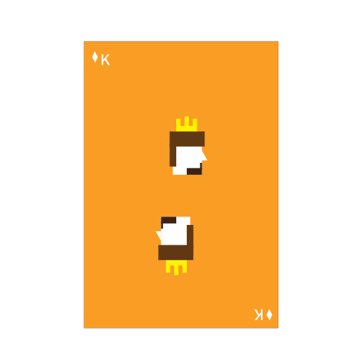 Square poker K Icon