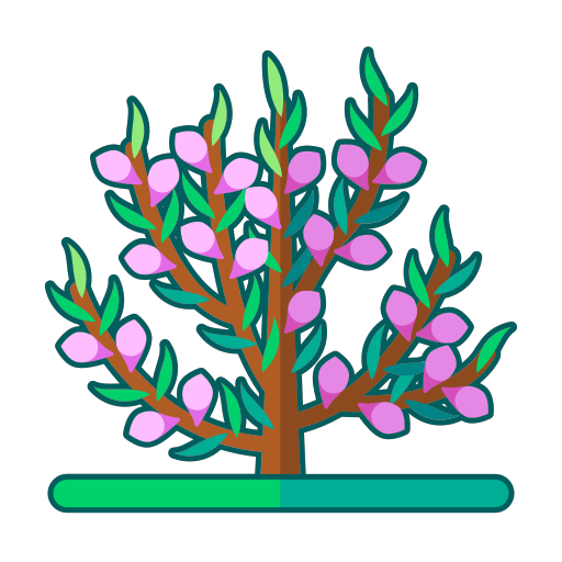 Linear flower stick Icon