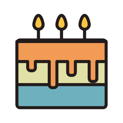 Free Birthday Cake Icon - Download in Gradient Style