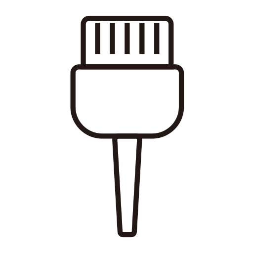 Hair coloring brush Icon