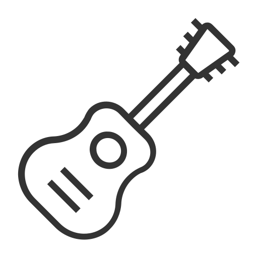 Guitar - monochrome Icon