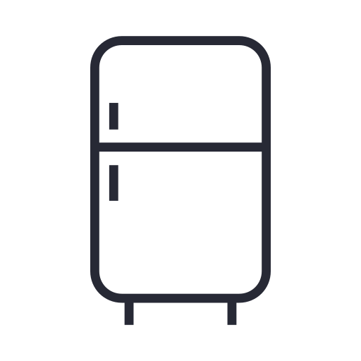 Refrigerator - monochrome Icon