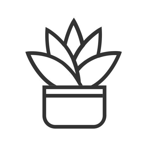 Succulent - monochrome Icon