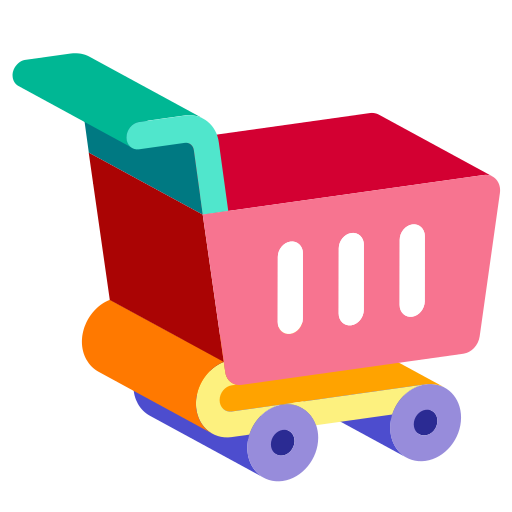 Surface shopping cart 2.5D Icon