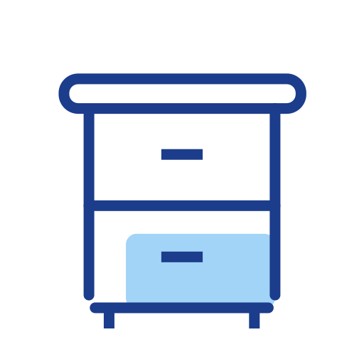 Furniture products bedside table Icon