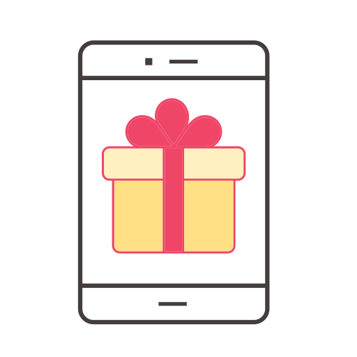 Mobile phone gifts Icon