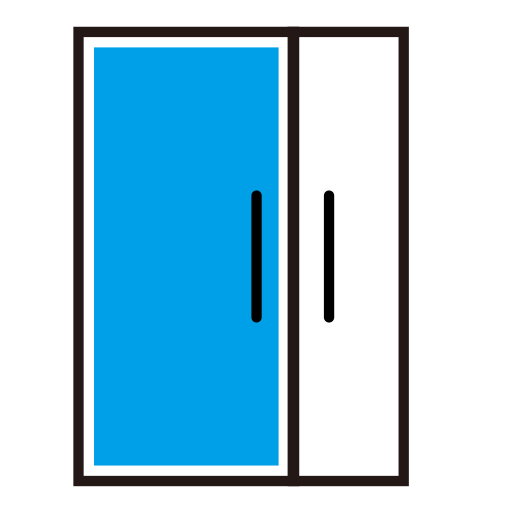side-by-side combination refrigerator Icon