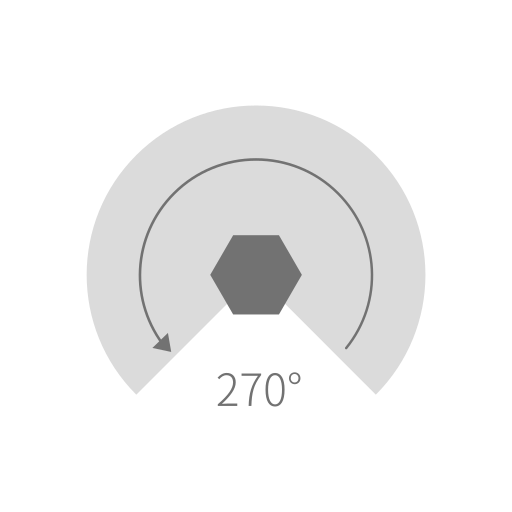 270 degrees Icon