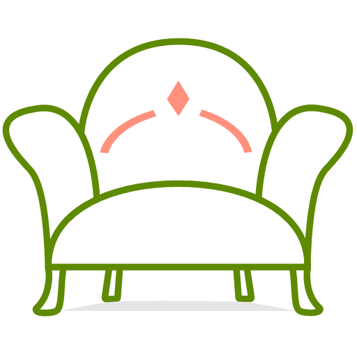 Single person sofa Icon