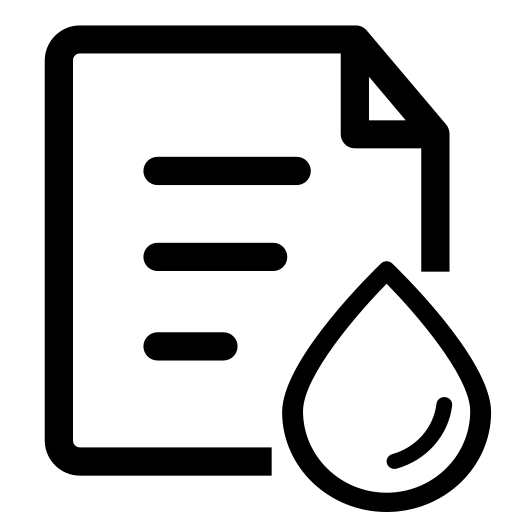 Water charge details Icon