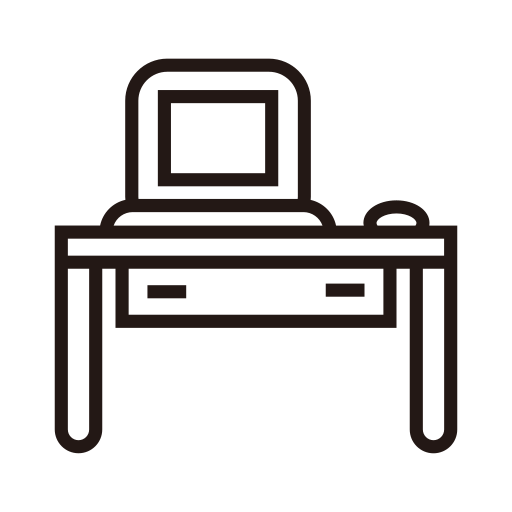 The computer table Icon