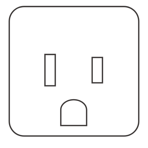 American 3-socket plug pin Icon