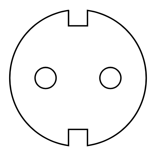 European standard German standard socket plug pin Icon