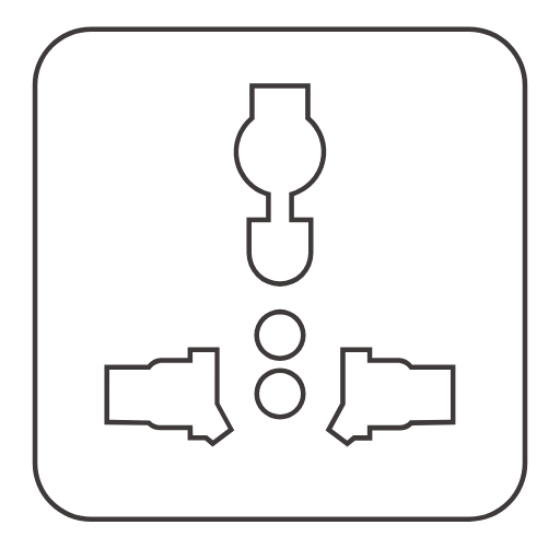 Universal gauge socket plug pin Icon