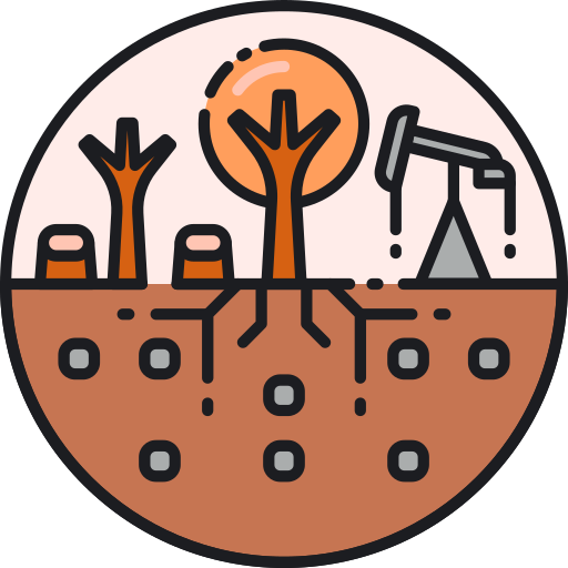 Exhaustion of Land Resources Icon