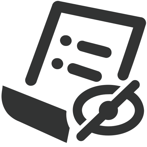 Hide form Icon