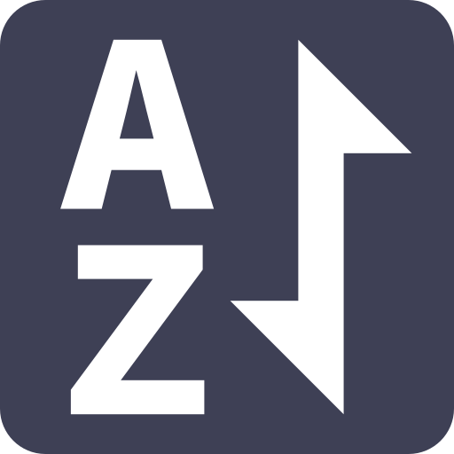 Alphabetic sorting Icon