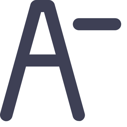 Font reduction Icon