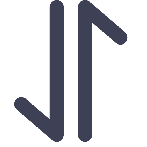Up and down arrows Icon