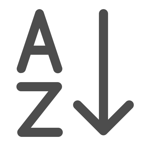 Text ascending Icon
