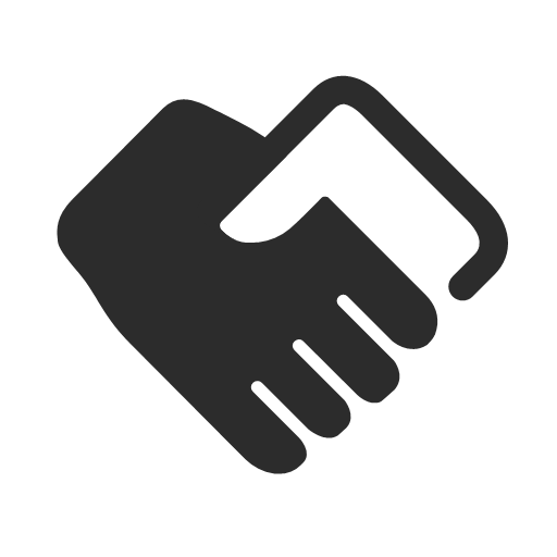 White handshake icon - Free white handshake icons