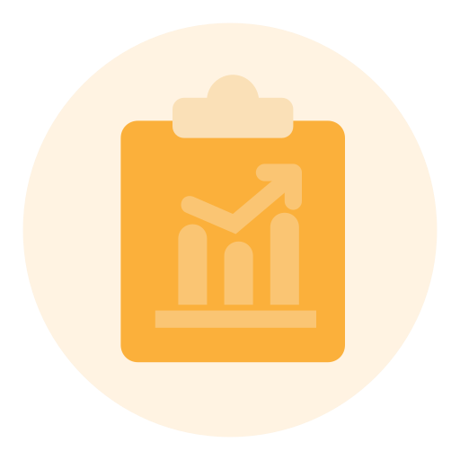 System statistical analysis report Icon