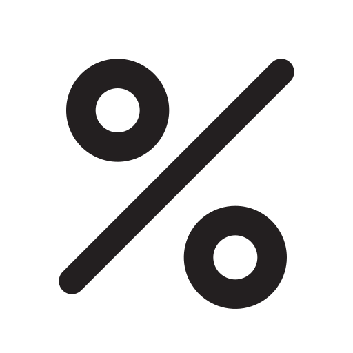 percent-outline Icon