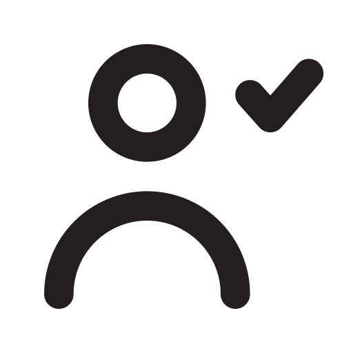 person-done-outline Icon