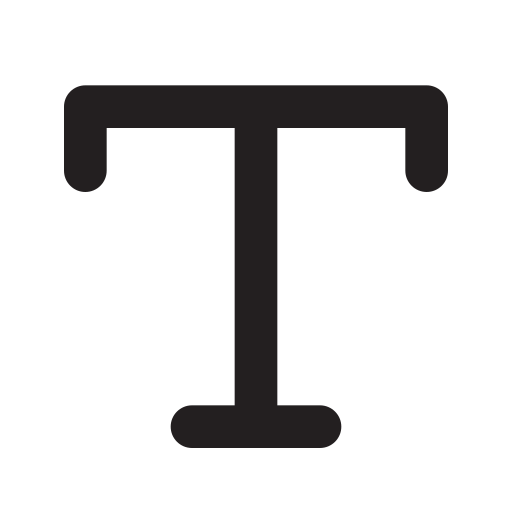 text-outline Icon
