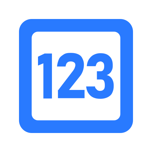 numberInput Icon
