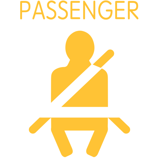 Front seat belt indicator Icon
