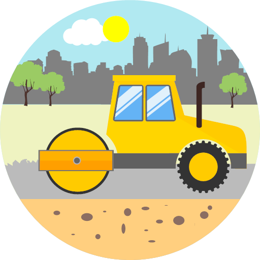 Road roller Vector Icons free download in SVG, PNG Format