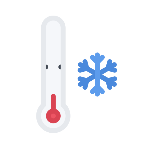 Air temperature - low temperature Icon