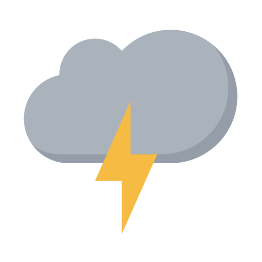 Cloudy thunderstorm Icon