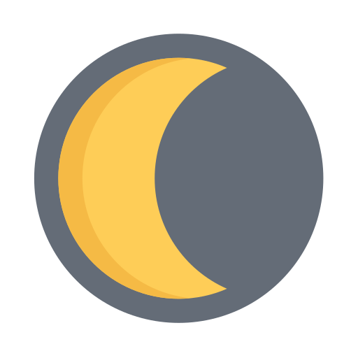 Solar eclipse - semi solar eclipse Icon
