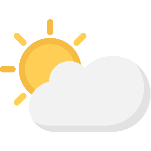 Cloudy and cloudy Icon