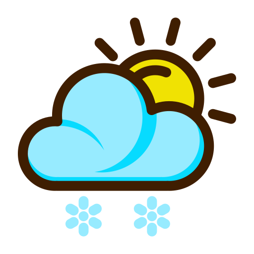 Linear snow shower Icon