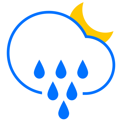 Rainstorm at night Icon