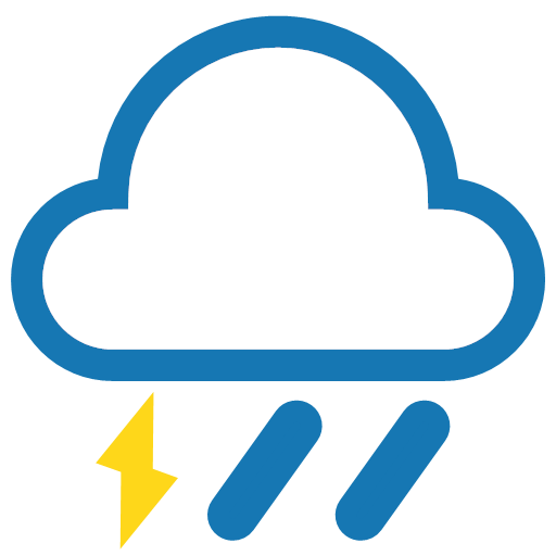 Weather - strong thunderstorm Icon