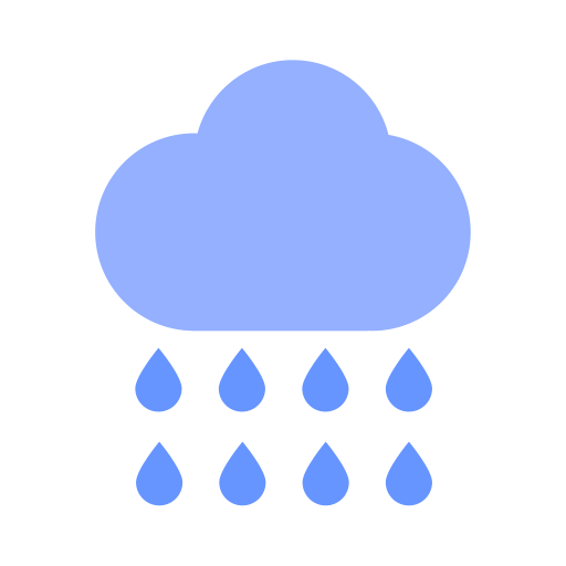 Heavy rain - rainstorm Icon
