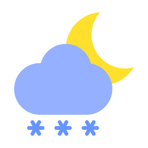 Night and snow Icon